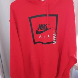 Nike red hoodie